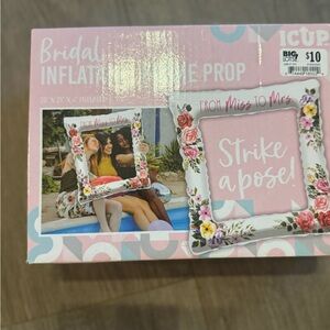 Bridal Inflatable Frame Prop - Pink and White
